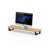 Ergonomik Ahşap Monitör Standı - 10 Cm Yükseltme İle Konforlu Çalışma
