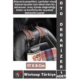 Ergonomik Araç Organizer Poşet Gömlek Takım Elbise Kıyafet Telefon Tutucu Araç İçi Koltuk Kancası