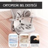 Ergonomik Bel Destekli Oturma Minderi Postür Düzeltici İş Ev Ve Araç Kaymaz Sırt Ve Koltuk Yastığı gri