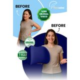 Ergonomik Bel Yastığı Bel Destek Minderi - 35 × 45 cm - Lacivert