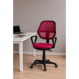 Ergonomik Fileli Ev ve Ofis Sandalyesi Ayarlanabilir Bel Desteği ve Yüksek Konfor Modern Tasarım - Pembe