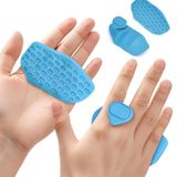 Ergonomik Fitness El Koruyucu, Avuç İçi Koruma Dambıl Fitness Ağırlık Kavrama Pedi Kondisyon, Barfiks, Mavi, Kaymaz Yüzeyli, Halter ve Ağırlık Çalışmaları için, Dayanıklı Spor Ekipmanı