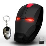 Ergonomik kablosuz fare serin demir adam fare 2.4G taşınabilir mobil bilgisayar tıklama sessiz fare optik fareler USB alıcılı, siyah veya altın dizüstü bilgisayar dizüstü bilgisayar Mac kitap için,