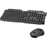 Ergonomik Kablosuz Klavye Mouse Seti 10 Adet Kısayol Tuşu