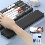 Ergonomik Klavye Bilek Desteği ve 22-In-1 Temizlik Kiti – Gizli Saklama ve Manyetik Organizer Tasarım, Mekanik Klavye Uyumlu Masaüstü Düzenleyici, Telefon Kulaklık Laptop Temizleme Seti Siyah