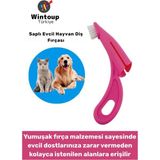 Ergonomik Kolay Tutuş Zararsız Yumuşak Fırça Yavru Kedi Köpek Evcil Hayvan Diş Fırçası