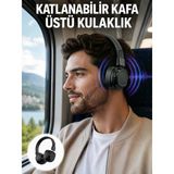 Ergonomik Konforlu Kablosuz Kulak Üstü Bluetooth Kulaklık Yeni Nesil - Lisinya