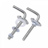 ERGONOMİK PASLANMAZ METAL KROM KLOZET KAPAK MONTAJ VİDASI (APARATI)