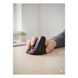Ergonomik Sessiz Kablosuz Mouse – 2.4G Bağlantı | 1600 DPI | Siyah Siyah Tek Ebat