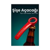 Ergonomik Şişe Açacağı - Gazoz, Kola, Bira Kapağı Açıcı