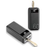 Ergonomik Tasarımlı 60000 Mah Powerbank 4'Lü Kablo Seti