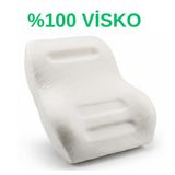 Ergonomik Visko Bel Yastığı Büyük Boy 38x46x13 cm