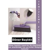 Ergonomik Zemin Derz Köşe Mutfak Banyo Zor Nokta Toz Kir Döner Başlıklı Cımbızlı Temizlik Fırçası - 1