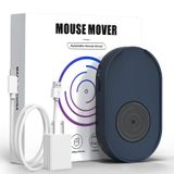 Ergopollo Fare Jiggler, Tespit Edilemeyen Fare Taşıma Cihazı Wiggler Shaker Sürücüsüz USB Kablosu ve 5V1A Adaptör, Fareyi Otomatik Olarak Hareket Eder, PC Ekranını Aktif Tutar, Mavi