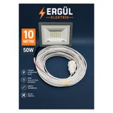 ERGÜL Elektrik 50Watt 10 Metre Seyyar aydınlatma Led Projectör