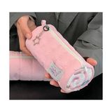 Ergün Collection Fufu Narutomaki Y2K Rulo Pembe Kalemlik %100 Cotton Malzeme ile Sevimli Kedi Desenli Tasarım