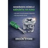 Ergün Kendinden Dübelli Minifix Takım 10MM 50 Takım