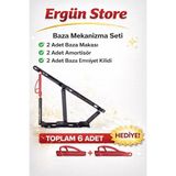 Ergün Store Baza Makası , Baza Pistonu 750 N , Baza Amortisörü Takım ( Set ) Emniyet Mandalı Hediyeli - 750 N Takım
