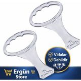 Ergün Store Baza Tutma Kolu Şeffaf Baza Kulp Baza Kaldırma Aparatı ( Esnek Plastik ) 2 Adet - -