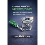 Ergün Store Kendinden Dübelli Minifix Takım 10MM 50 Takım