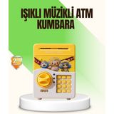 Ergün Store Sarı Elektronik Şifreli Atm Görünümlü Çocuk Kumbarası - Lisinya