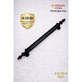Ergün Store Sert Plastik 96-128-160 mm Siyah Mobilya Mutfak Çekmece Dolap Dolabı Kulpu Kulbu Kulpları Vida Dahil - 24 Adet - 96MM
