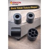 Ergün Store Yuvarlak Baza Yatak Tutucu Baza Stoperi Baza Hırdavatı Plastik Vidasız 20 Adet