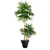 ERHAN FLOWERS ÇİÇEK & DEKORASYON 150 Cm Yapay Bambu Ağacı Yoğun Yapraklı