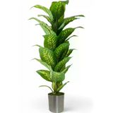 ERHAN FLOWERS ÇİÇEK & DEKORASYON Yapay Ağaç Difenbahya 170 Cm Metal Saksı ypy.agç.00029