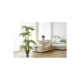 ERHAN FLOWERS erh.1669 Yapay Palmiye Ağacı Bambu 4 Gövdeli 36 Yaprak 145 Cm Nergiz Saksılı