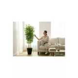 ERHAN FLOWERS erh.1698 Yapay Bambu Ağaç 170 Cm 6 Dallı Yogun Yaprak Luna Siyah Saksı