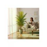 ERHAN FLOWERS ERH-A-1258 Yapay Areka Palmiyesi Metal Gümüş Saksı 150 Cm