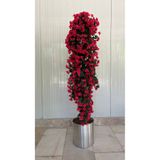 ERHAN FLOWERS Yapay Menekşe Sarmaşık Ağacı Dekoratif Metal Saksılı (140 cm )
