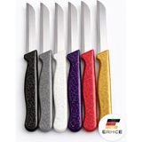 ERHCE Alman Solingen 6'lı Bıçak Karışık renk Paslanmaz Çelik Tırtıklı Keskin Meyve Sebze Bıçağı 6'lı Set - Çok Renkli