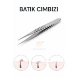 ERHCE Batık Cımbızı Profesyonel Paslanmaz Çelik Kıl Dönmesi Çıkarma sivri ince uçlu
