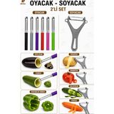 ERHCE Oyacak + Soyacak 2'li Sebze Soyacağı Oyacağı Soyucu Oyucu Set