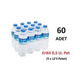 Erikli 0,5 Lt Pet Su 60 Adet (5X12'LI Paket)