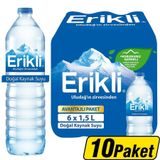 Erikli Doğal Kaynak Suyu 6 X 1,5 Litre Pet Şişe X 10 Paket Çok Al Az Öde
