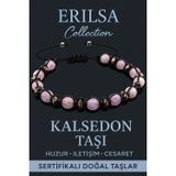 Erilsa Sertifikalı 6 mm Terahertz & Kalsedon Taşı Bileklik – Sakinlik, İfade Gücü ve Zihinsel Koruma