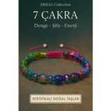Erilsa Sertifikalı 7 Çakra Doğal Taş Bileklik – Denge, Şifa ve Enerji Uyumu