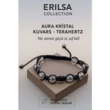 Erilsa Sertifikalı Aura Kristal Kuvars Terahertz Taşı Bileklik – Her Zaman Güçlü Ol, Saf Kal