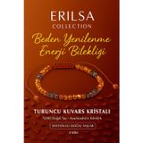 Erilsa Sertifikalı Beden Yenilenmesi ve Enerji Artışı Bilekliği - Turuncu Kuvars Kristali Doğal Taş 4mm