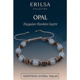 Erilsa Sertifikalı Doğal Opal Taşı Bileklik – Duyguları Canlandıran El Yapımı Şık Tasarım Takı
