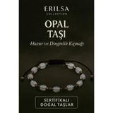 Erilsa Sertifikalı Doğal Opal Taşı Bileklik – Huzur ve Dinginlik Kaynağı