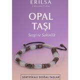 Erilsa Sertifikalı Doğal Opal Taşı Bileklik - Sezgi Gücü ve İçsel Sakinlik Veren Şık Takı
