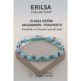 Erilsa Sertifikalı Elmas Kesim Terahertz - Akuamarin Taşı Bileklik – Zerafet ve Ferahlık Taş
