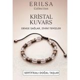 Erilsa Sertifikalı Ham Kristal Kuvars Bileklik – Enerji Temizleyici Zihin Dengeleyici