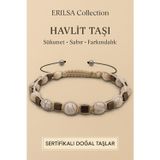 Erilsa Sertifikalı Havlit ve Terahertz Taşı Bileklik – Zihinsel Sakinlik ve Enerji Dengeleyici