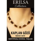 Erilsa Sertifikalı Kırık Taşlı Model İnci – Kaplan Gözü Taşı Kolye – Koruma ve Güç Enerjisi