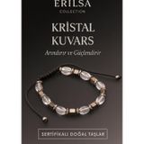 Erilsa Sertifikalı Kristal Kuvars Doğal Taş Bileklik – Arındırıcı ve Güçlendirici Enerji